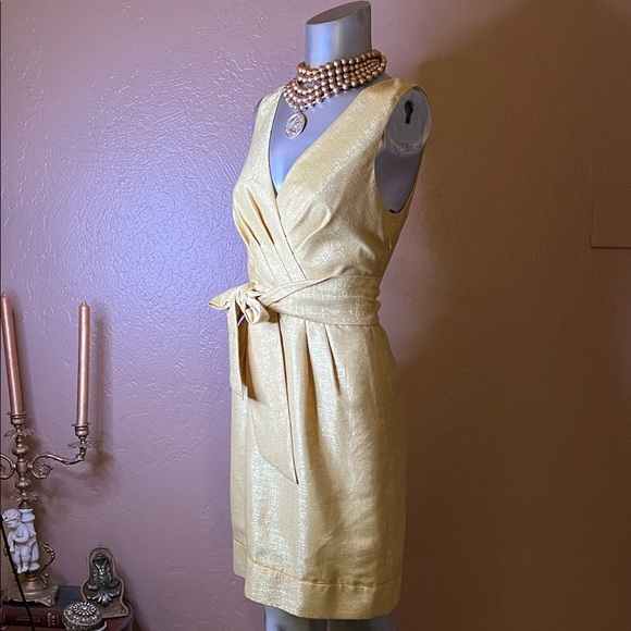 Anthropologie BHLDN There Is Only You and Me Gold Dress.  Sz 2 - Picture 1 of 6